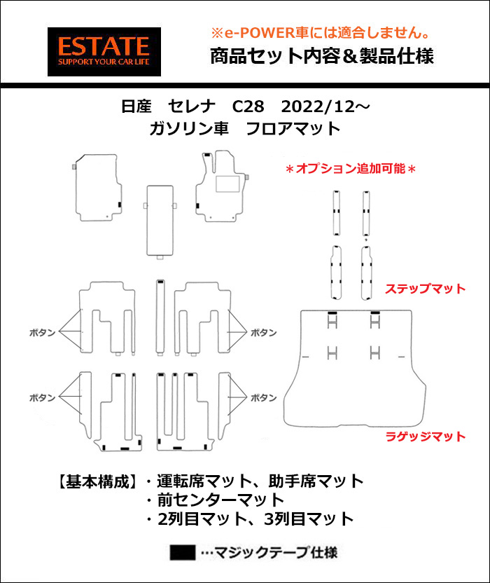 新型 セレナ  プレイドシリーズ：セレナ ガソリン車/