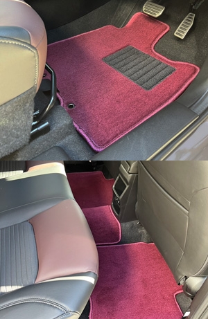 車種：フロンクス　マットカラー：ディープボルドー　ロック糸：ディープボルドー