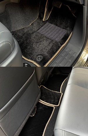 車種：ランドクルーザーFJ 　マットカラー：ウェーブブラック　ロック糸：カーキ