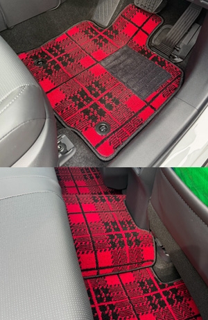 車種：RAV4 　マットカラー：タータンスカーレット　ロック糸：ブラック